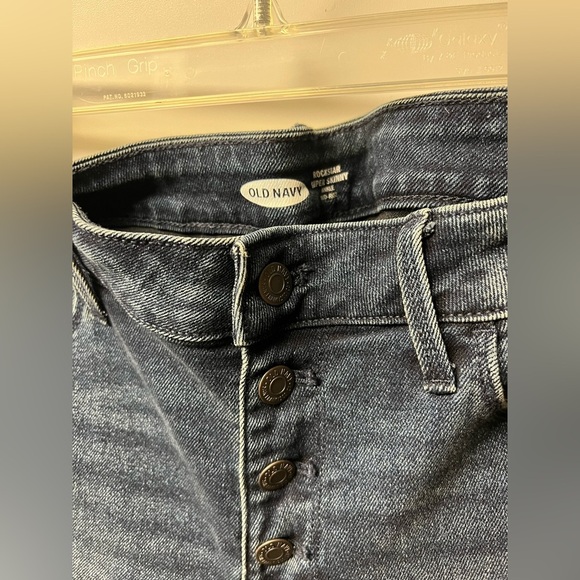 Old Navy Distressed Skinny Jeans, Rockstar Ankle, 10, Women - Picture 2 of 5